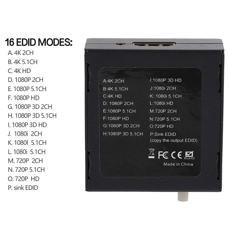 Zerone EDID Feeader EDID Manager Emulator Support 4K CEC, 1.4V Cable (Up to 10M Distance) - Image 3